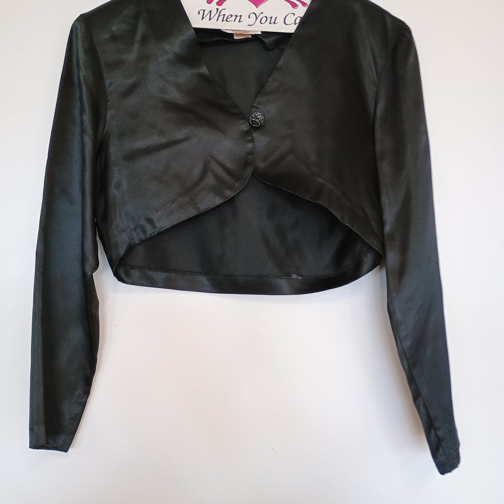 Black Satin Bolero